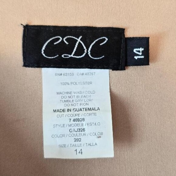 CDC Floral Midi Dress SZ 14 - Picture 4 of 4